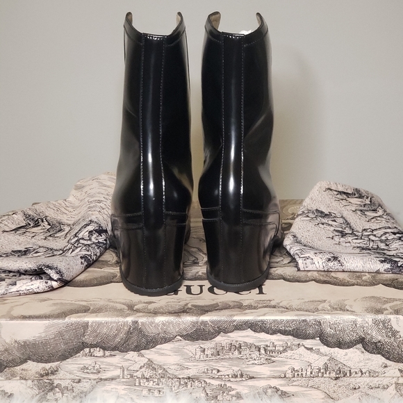 Authentic NIB GUCCI Ankle Kitt 70 Rain Boots - Picture 8 of 13